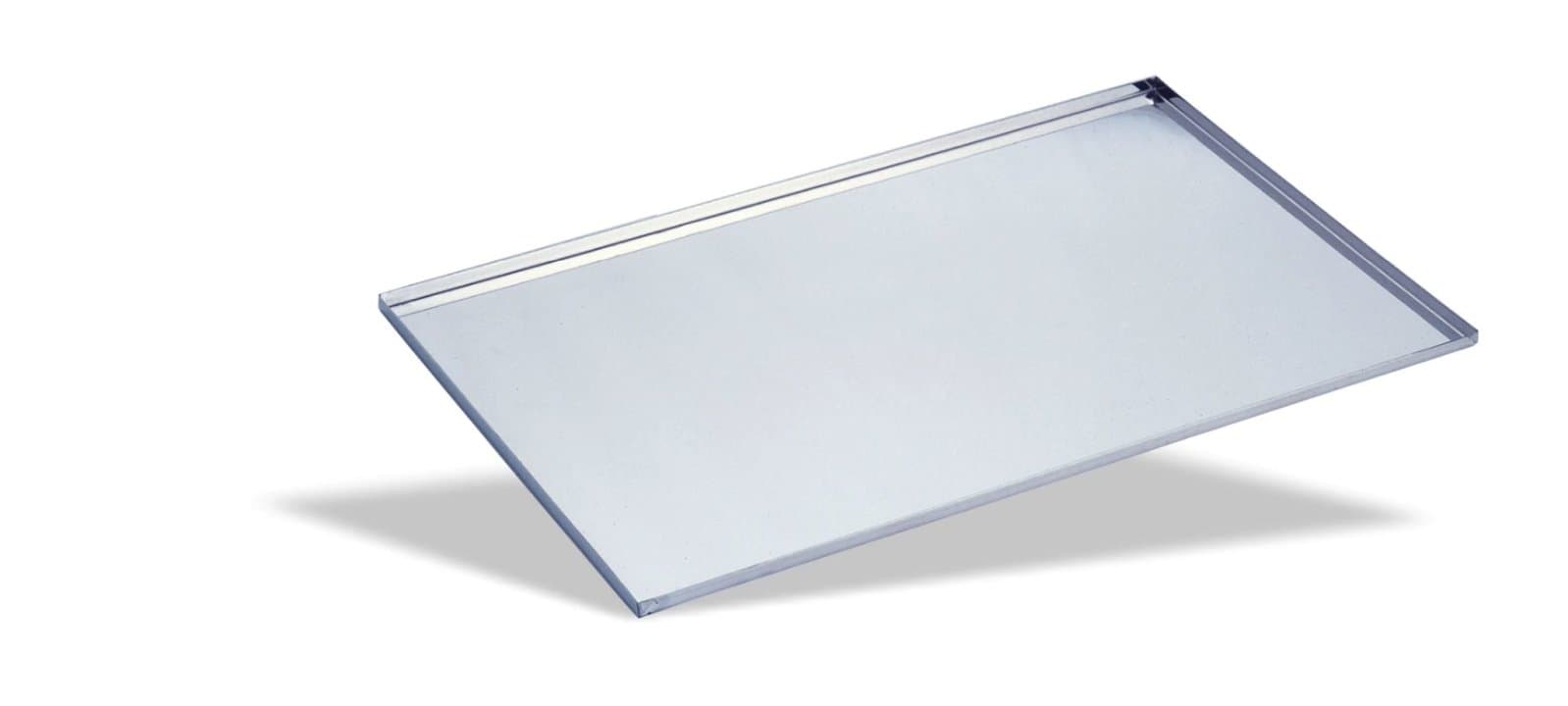 Pastry tray 60 x 40 cm aluminum with 90-degree rim angle