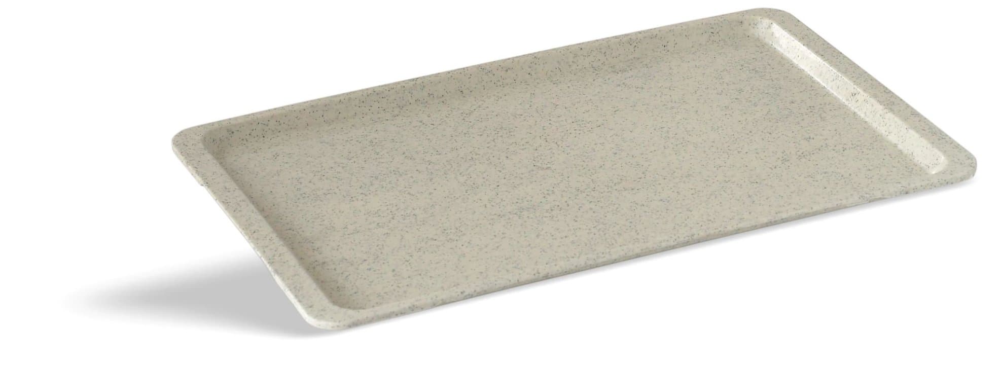 Fast-food tray 53 x 32.5 cm fiberglass in gray