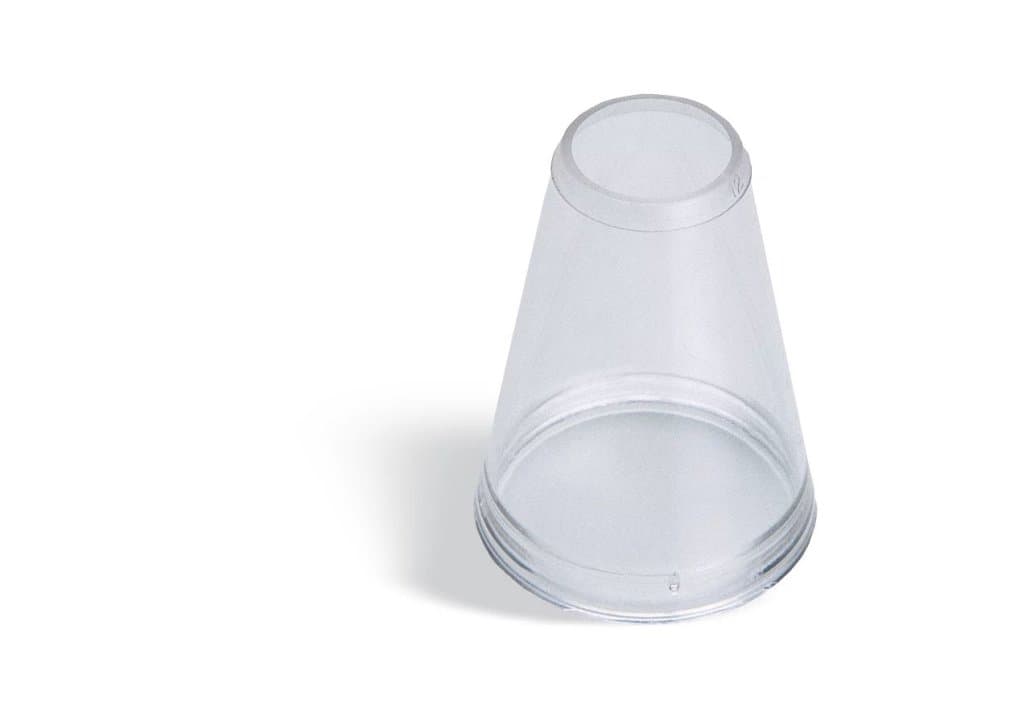 Plain nozzle 14 mm clear polycarbonate
