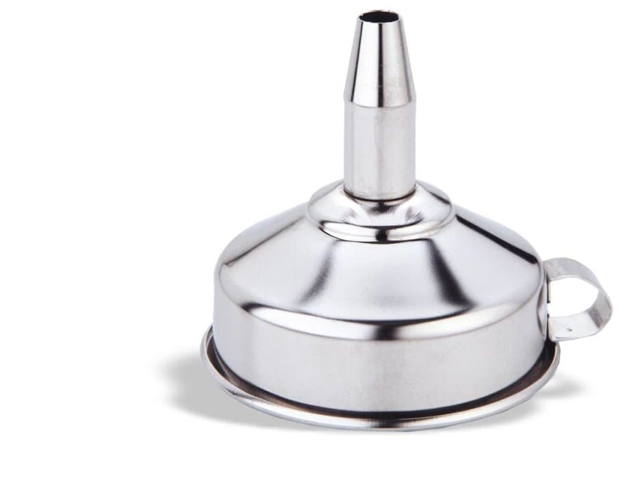 Funnel 25 cm stainless steel with removable filter