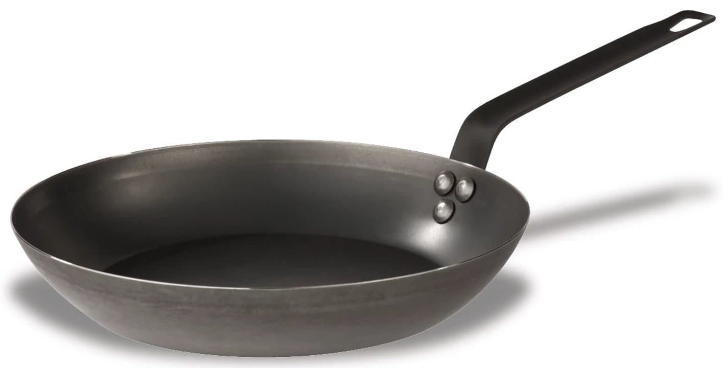 Steel Expert lyonnaise frying pan 40 cm wide 7 cm deep carbon steel induction-ready