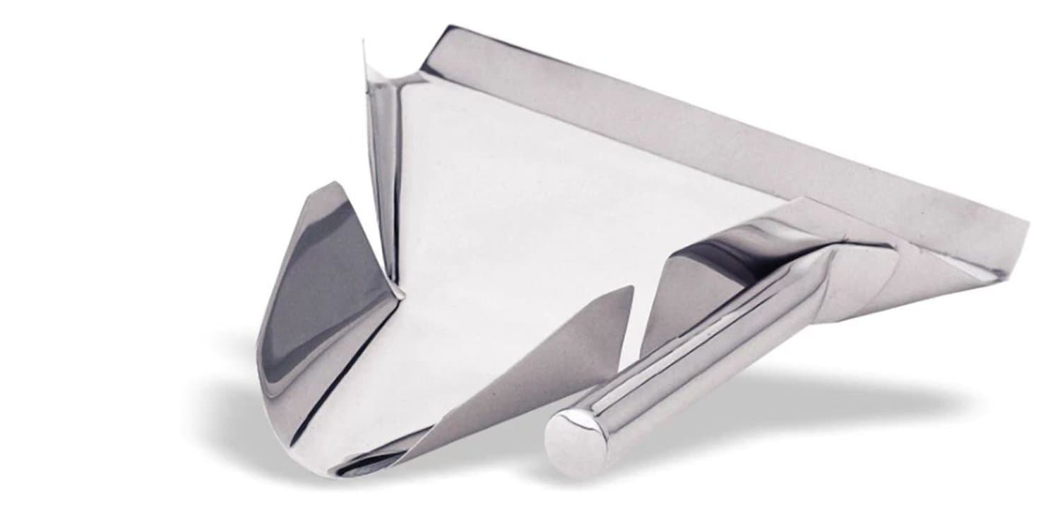 Chip bagger stainless steel with right-side handle