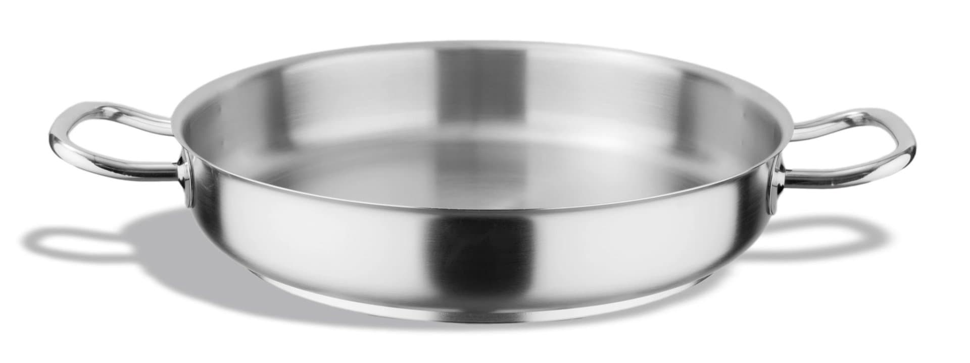 Inox-Pro paella pan 60 cm stainless steel induction-ready in satin finish