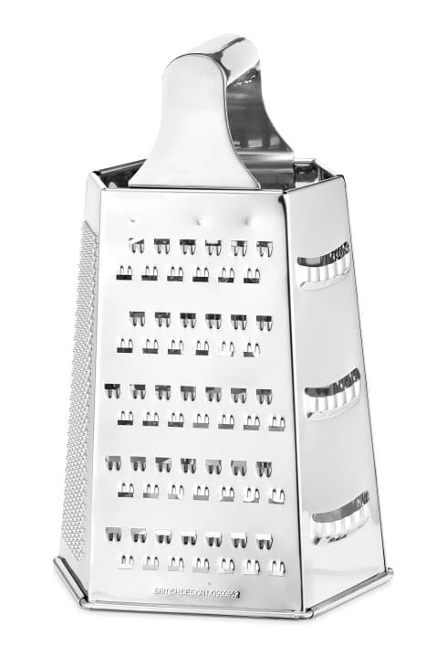 Six-sided box grater 14.5 x 11 cm stainless steel