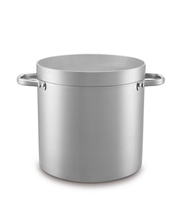 Century stockpot 60 cm 155 liter aluminum with stainless steel tube handles