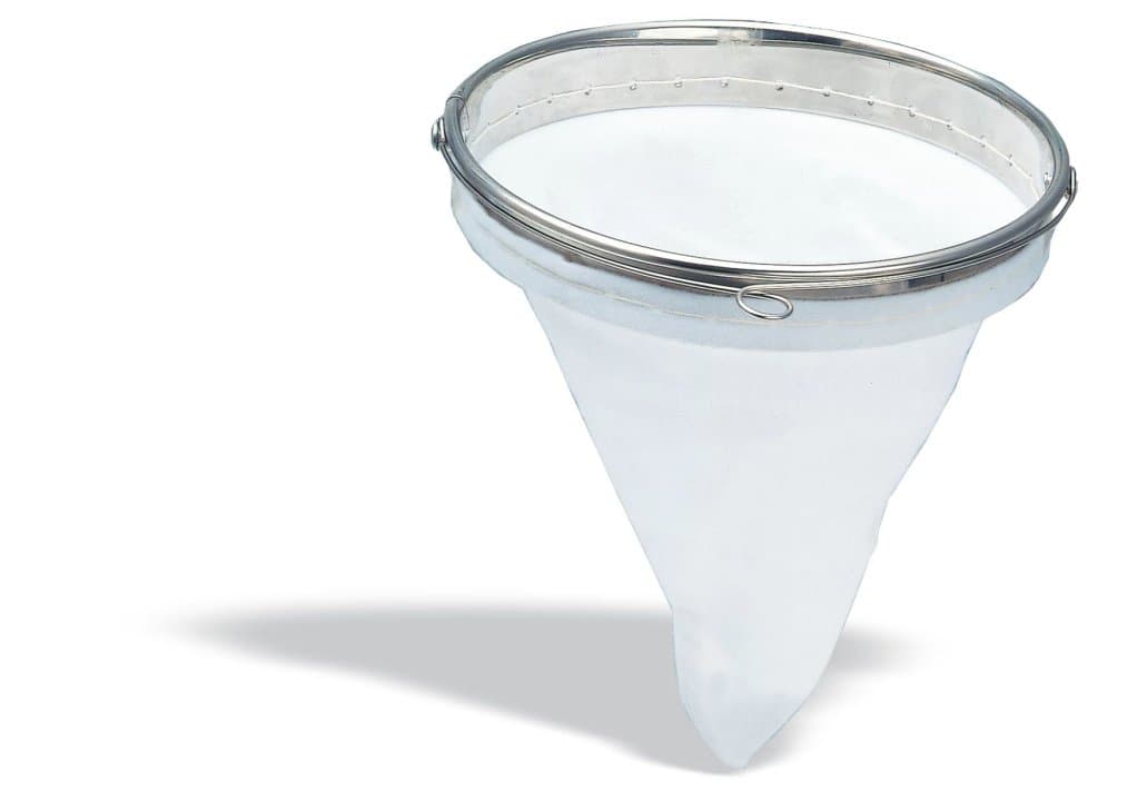 Cotton strainer 28 cm with stainless steel frame