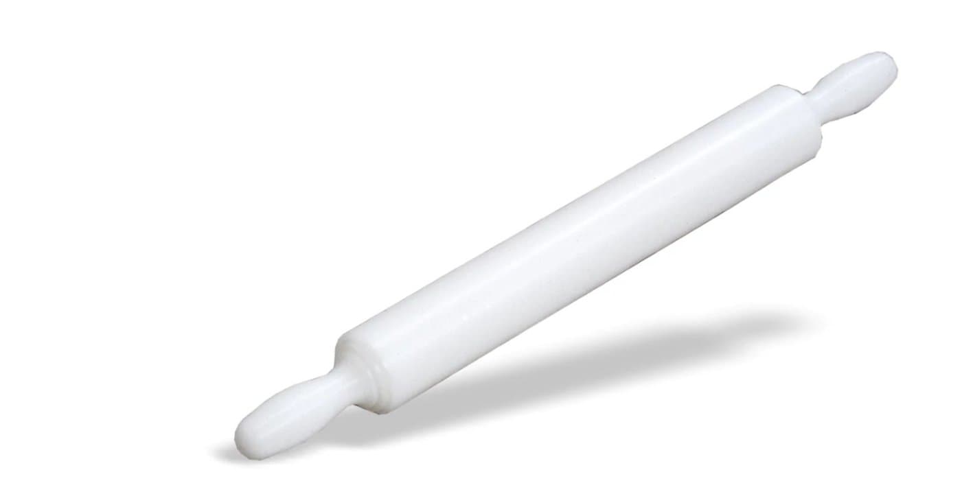 Rolling pin 60 cm polyethylene in white