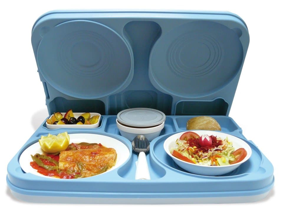 Isothermal tray 53 x 37 cm polypropylene in blue