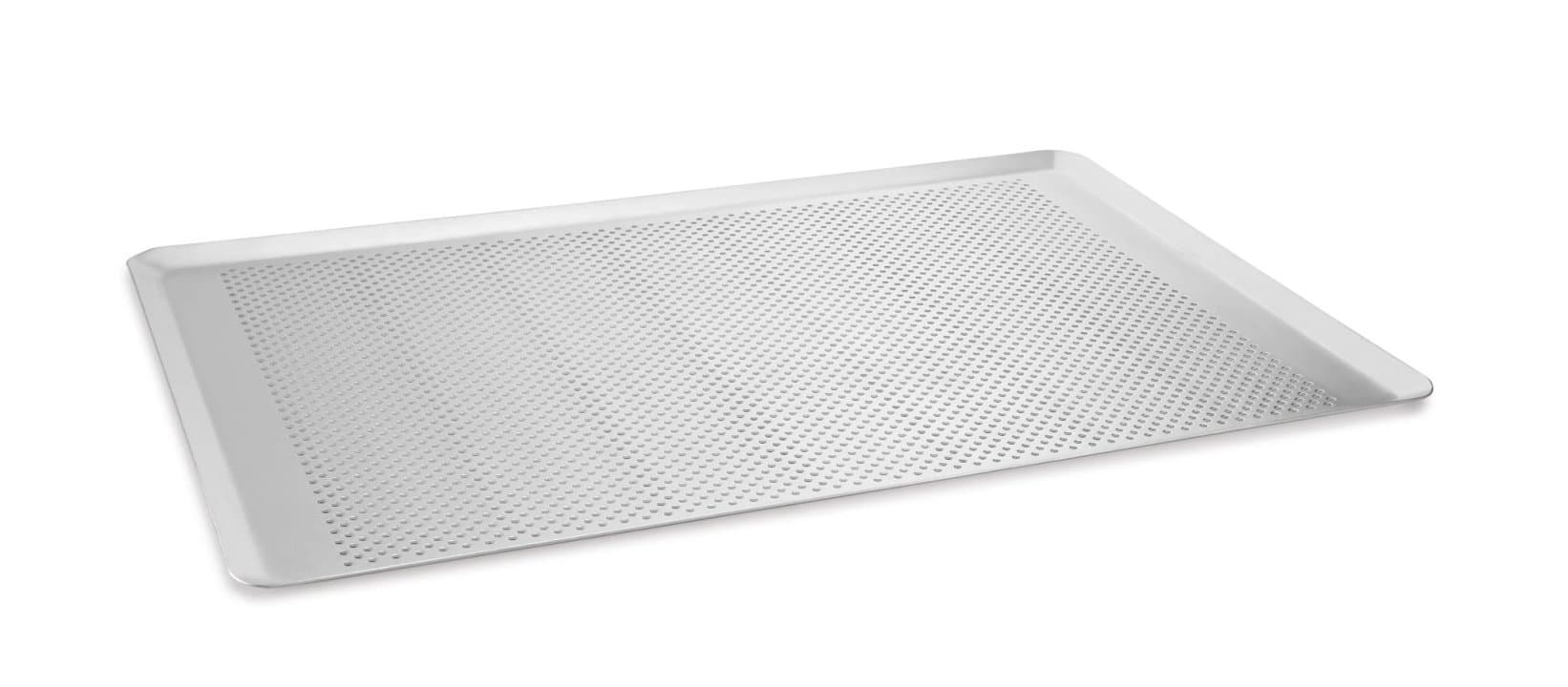 Perforated pastry tray 60 x 40 cm aluminum