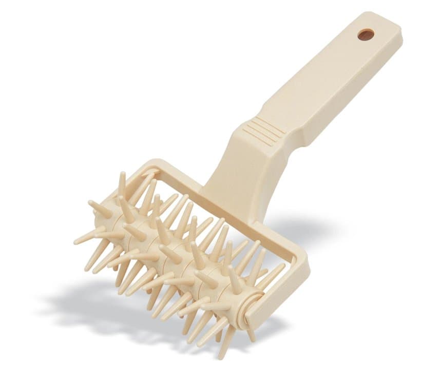 Roller docker 12 cm plastic in white