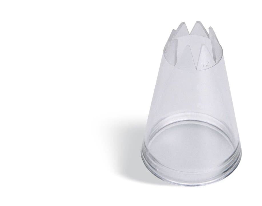 Star nozzle 16 mm clear polycarbonate