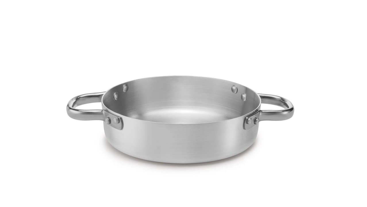 Century paella pan 40 cm 10 liter aluminum with stainless steel tube handles