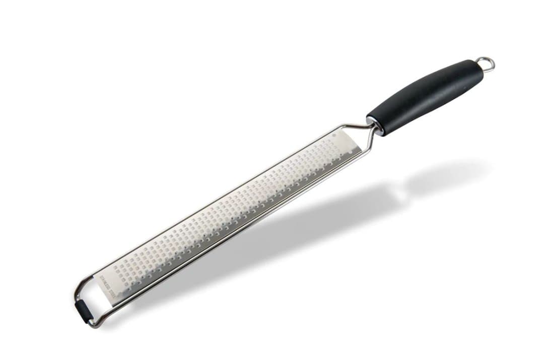 Stainless steel “slim” ribon grater with handle