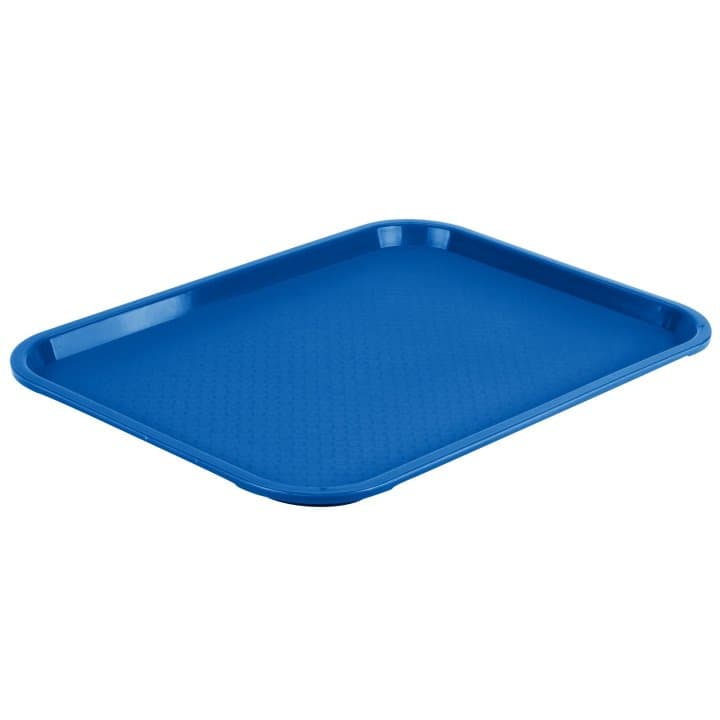 14" x 18" polypropylene fast-food tray in royal blue