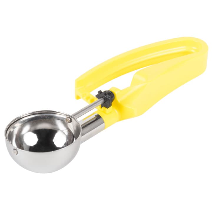 1 ⅘-ounce disher with yellow squeeze handle