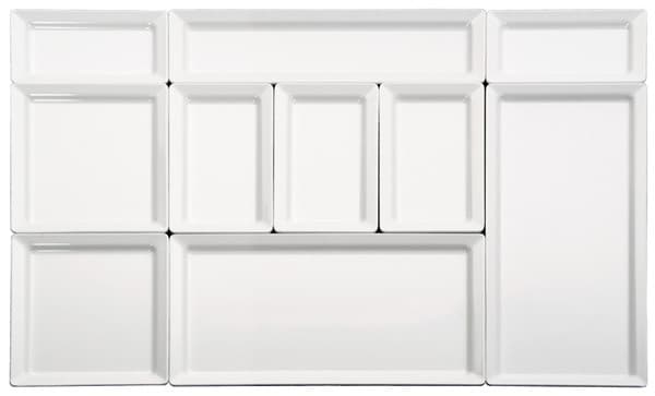 Pure GN 1/1 tálca fehér 53 x 32,5 cm, m: 3 cm - 2