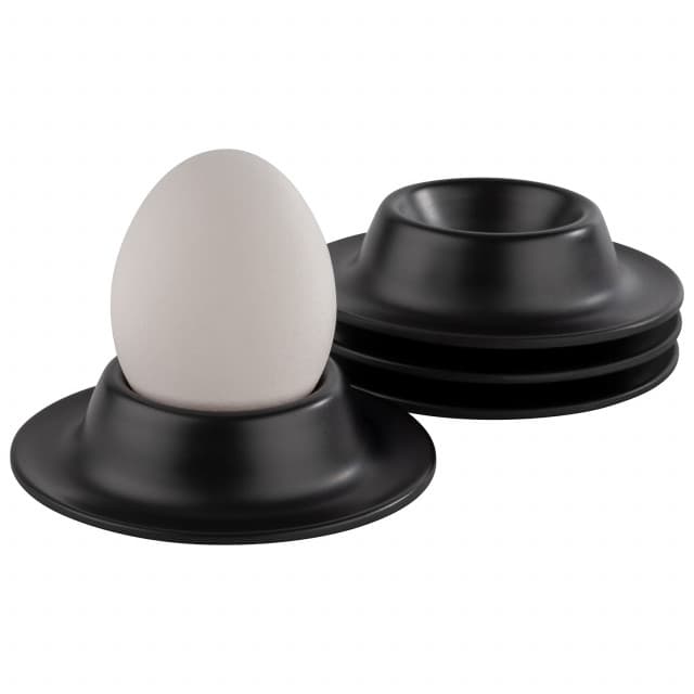 Eggy tojástartó, 4 db. fekete átm. 8,5 cm, m: 2 cm - 2
