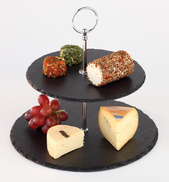 2-tier Etagère átm. 25 / átm. 20 cm, M: 24 cm