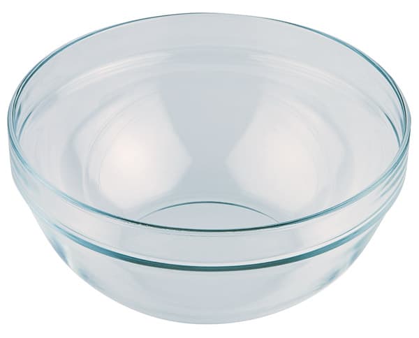 Glas bowls átm. 23 cm, M: 10,5 cm