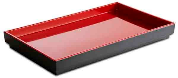 Asia Plus GN 1/4 tálca fekete 26,5 x 16,2 cm, m: 3 cm