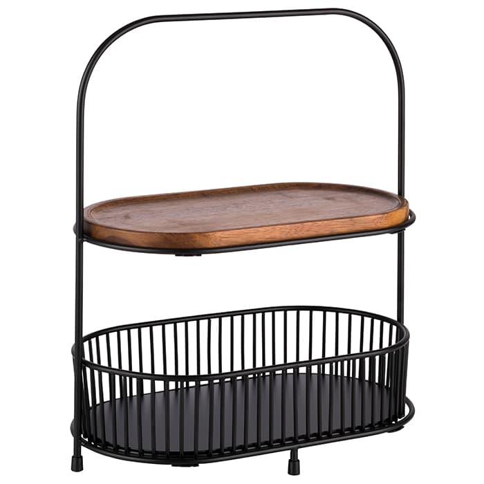 2 tier tálca 31 x 17 cm, m: 37,5 cm