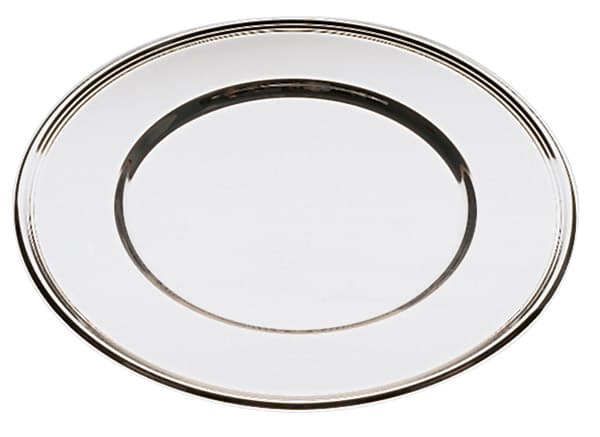 Tányér tálca rozsdamentes acél 35730 round átm. 30.5 cm
