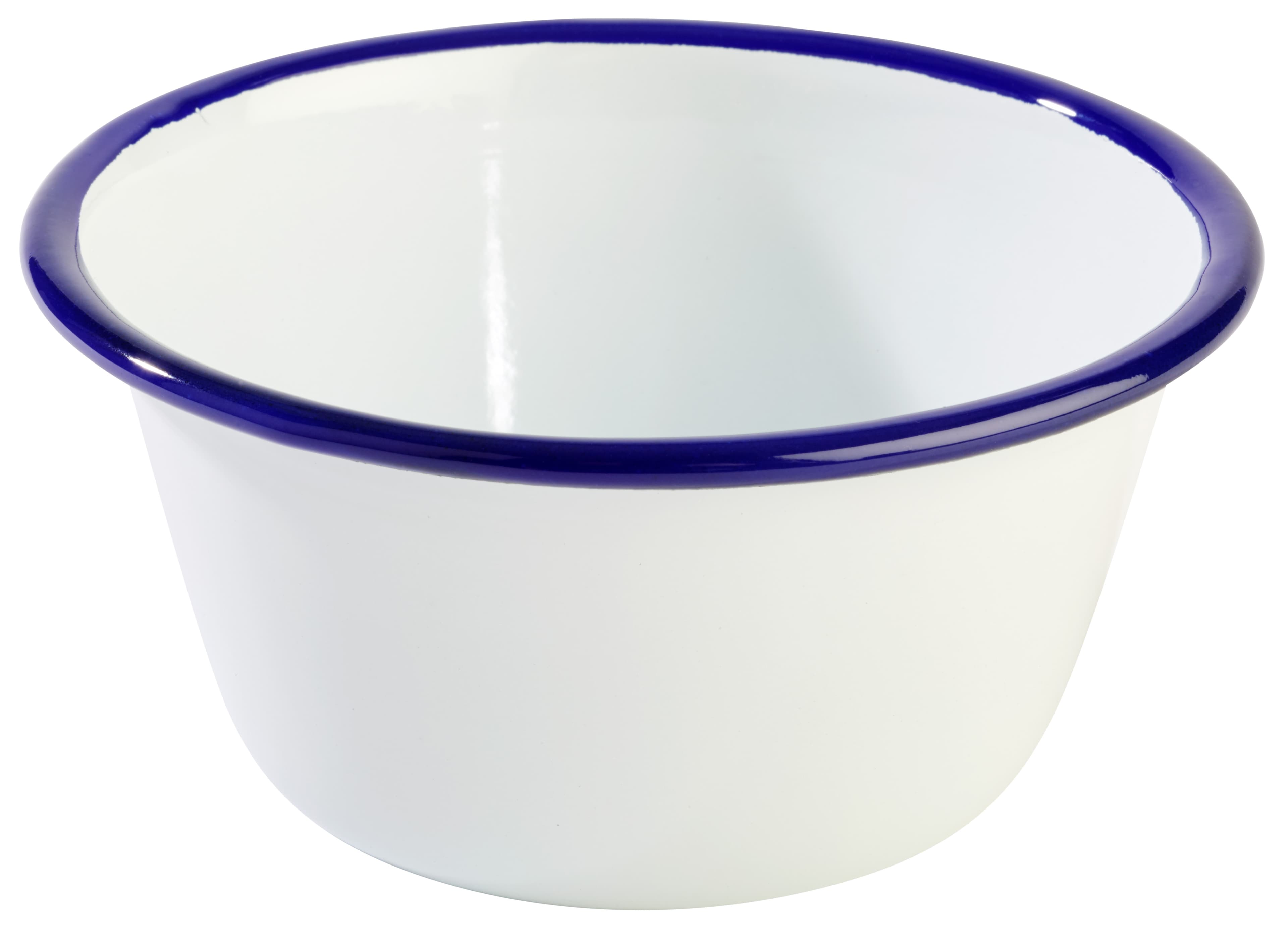 Enamelware tál átm. 13 cm, m: 6 cm, 0,5 l