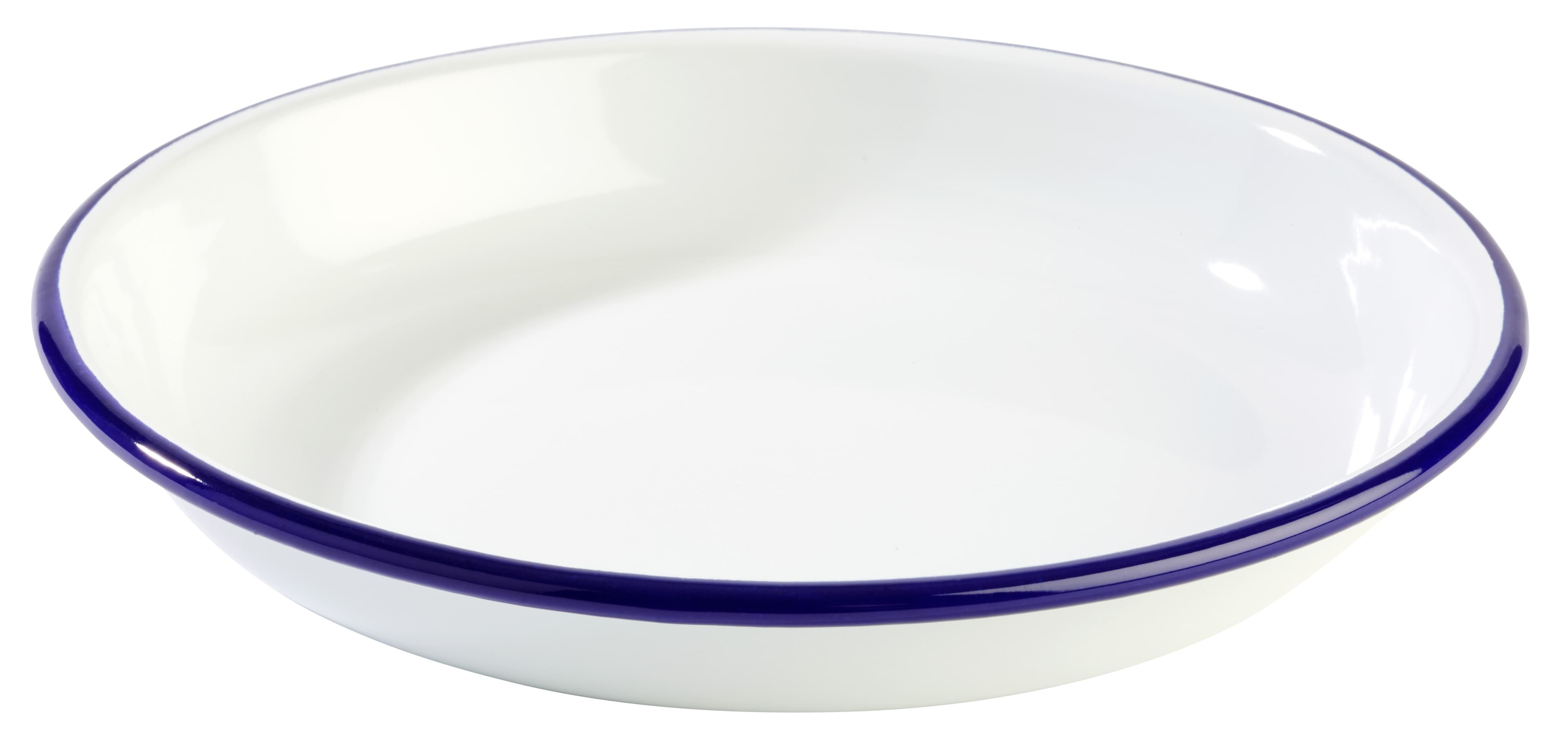 Enamelware mélytányér átm. 18 cm, m: 3,5 cm