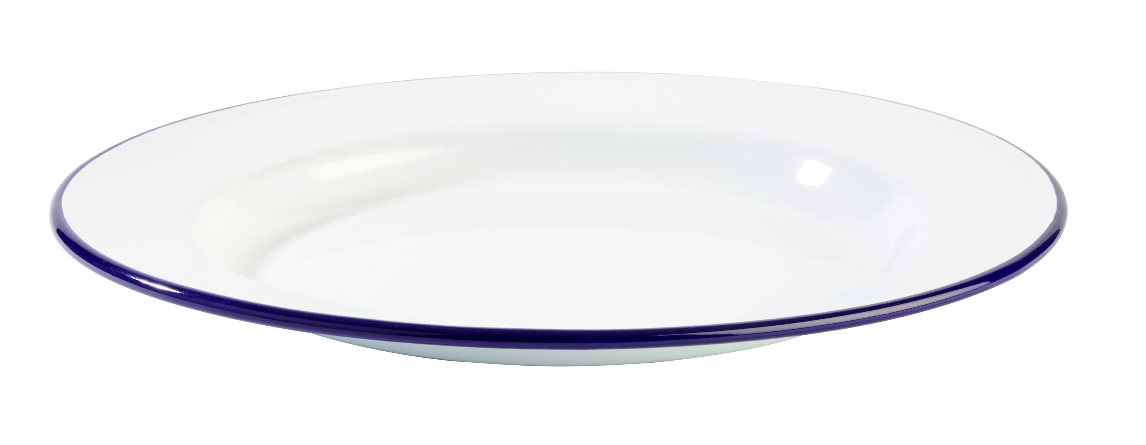 Enamelware lapostányér átm. 26 cm, m: 2 cm