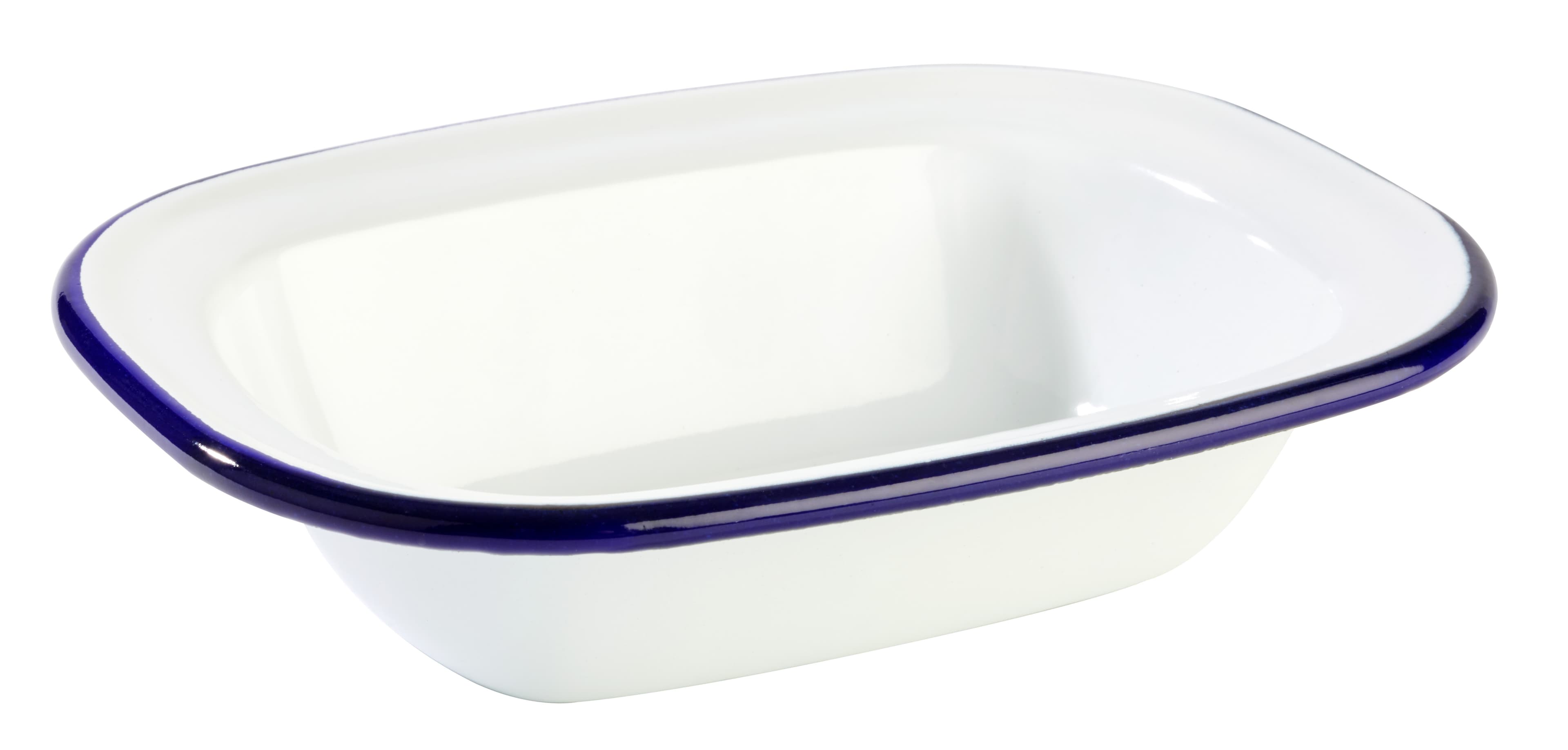 Enamelware tál 16 x 12 cm, m: 3,5 cm