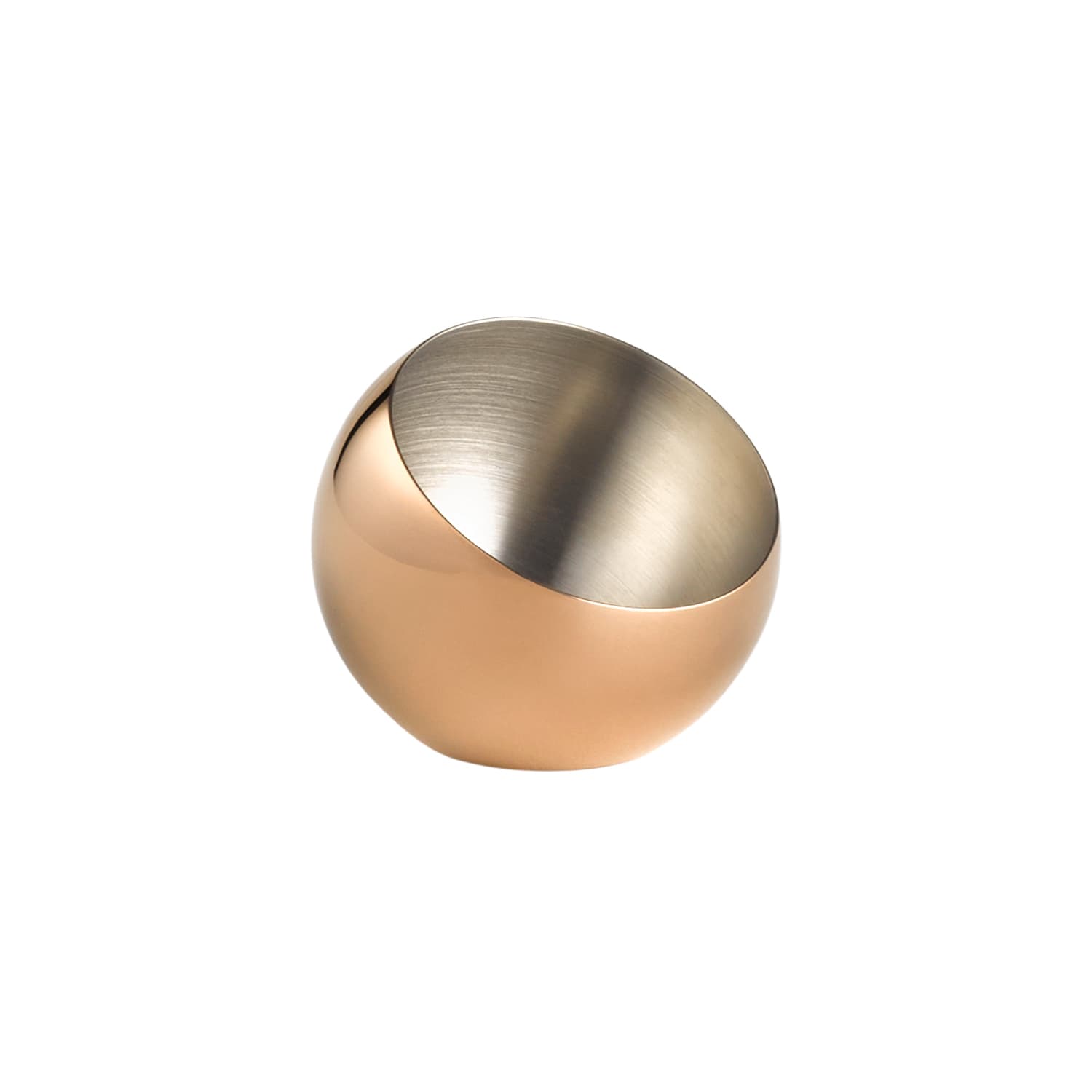 Sphere tál, 3 db. rézszín átm. 8 cm, m: 7 cm, 0,1 l