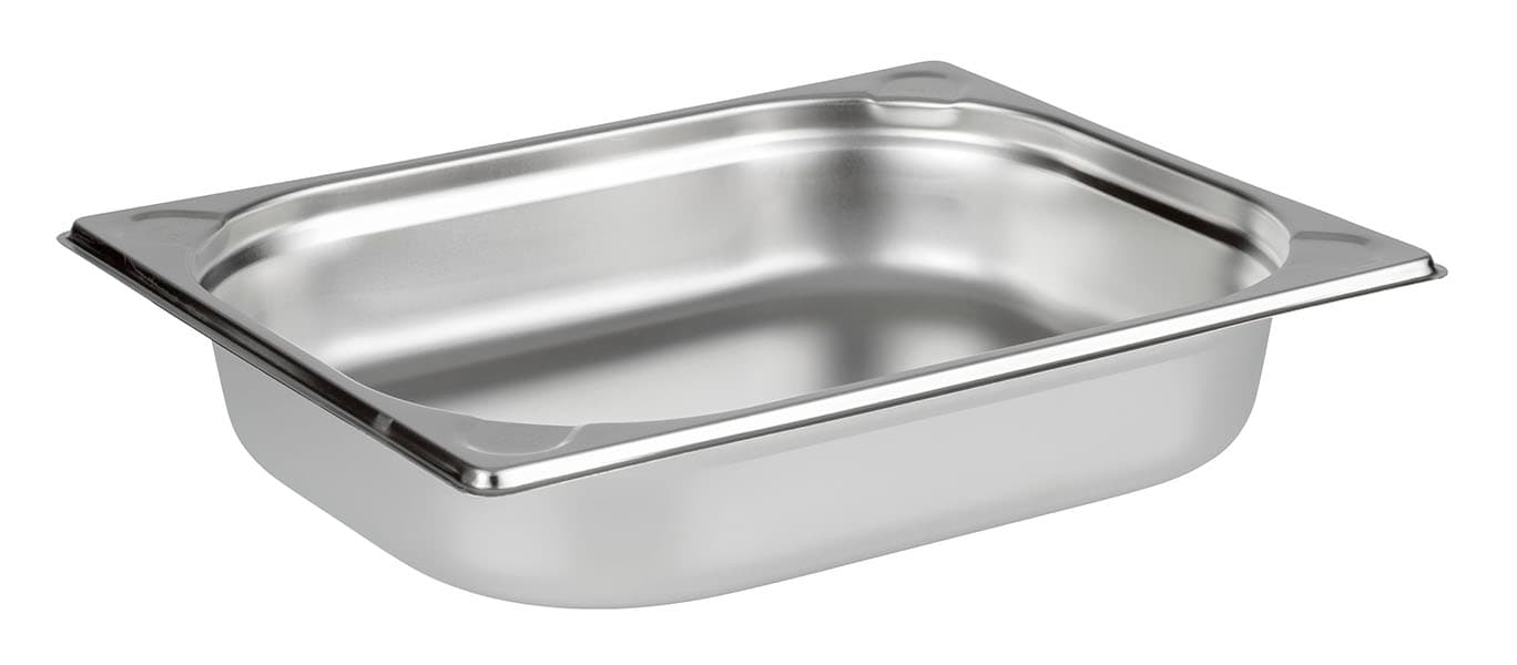GN 1/2 container rozsdamentes acél 32,5 x 26,5 cm, depth: 65 mm