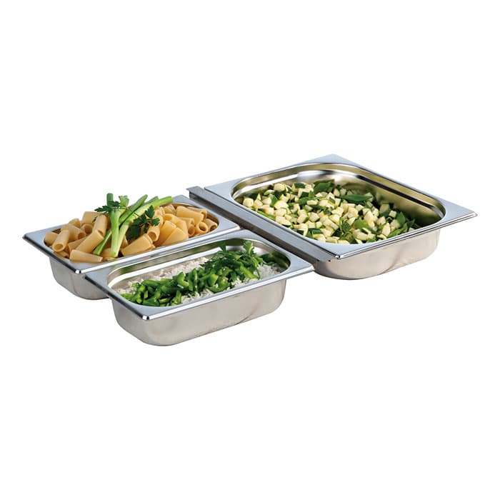 GN container, 4 db. stainless steel