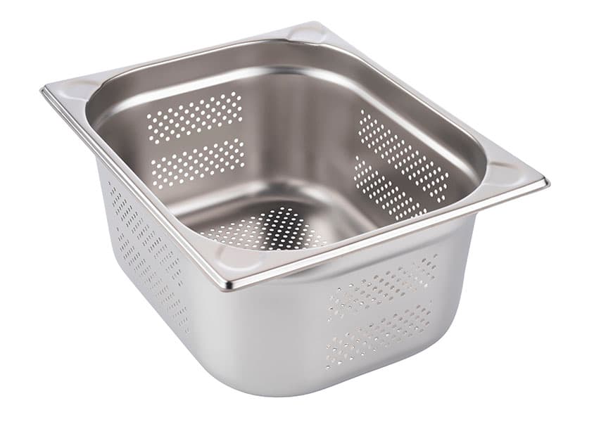 GN-serpenyő 1/2 perforated 32,5 x 26,5 cm, 150 mm deep