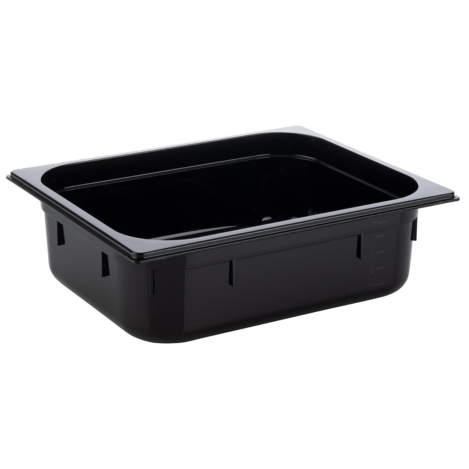 GN 1/2 container fekete 32,5 x 26,5 cm, depth: 100 mm