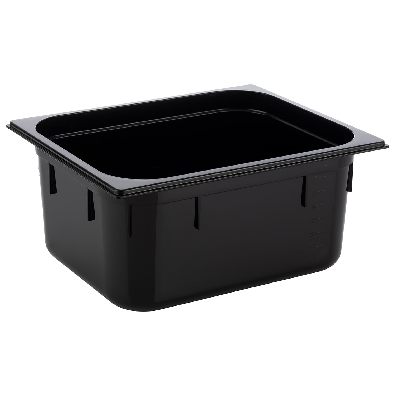 GN 1/2 container fekete 32,5 x 26,5 cm, depth: 150 mm