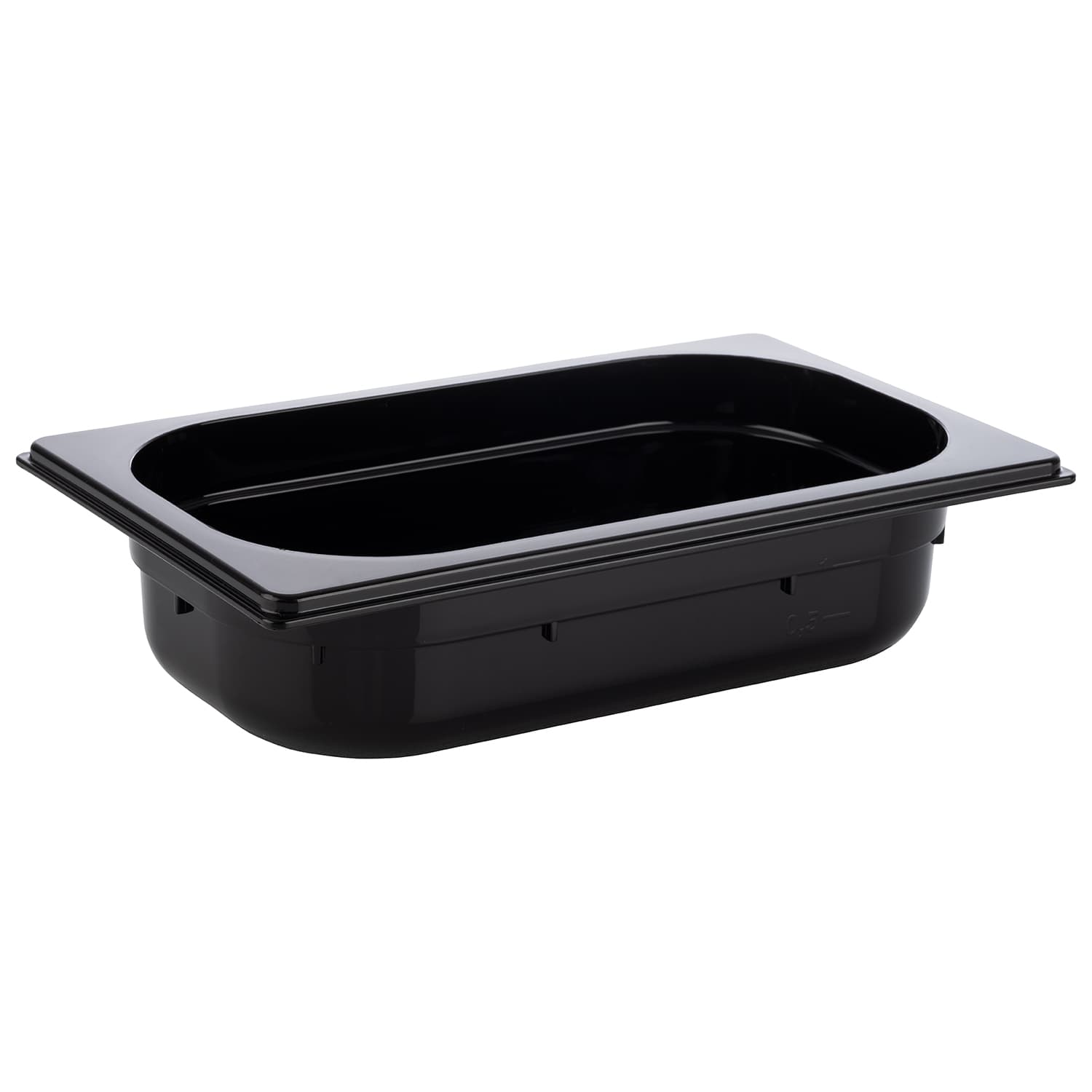 GN 1/4 container fekete 26,5 x 16,2 cm, depth: 65 mm