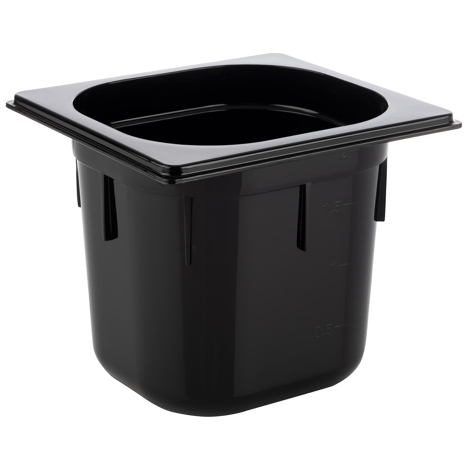 GN 1/6 container fekete 17,6 x 16,2 cm, depth: 150 mm