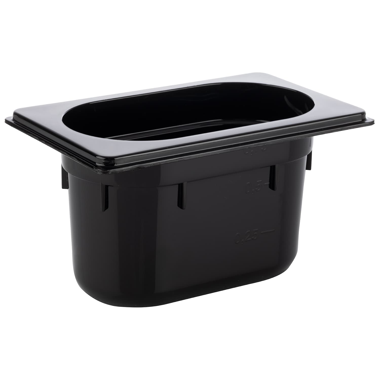 GN 1/9 container fekete 17,6 x 10,8 cm, depth: 100 mm