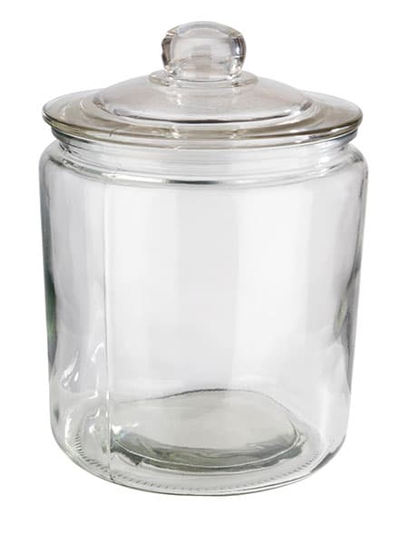 Classic üvegtégely átm. 18 cm, m: 26 cm