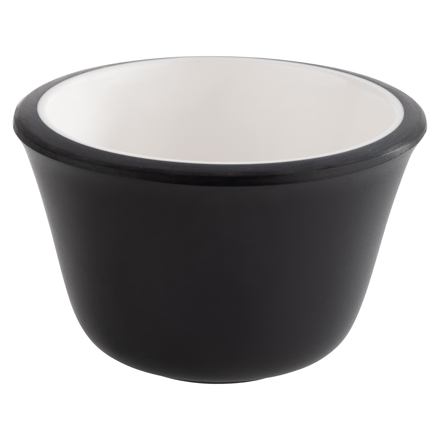 Mártogatós tálka, 6 db. fekete átm. 6 cm, m: 4 cm, 40 ml