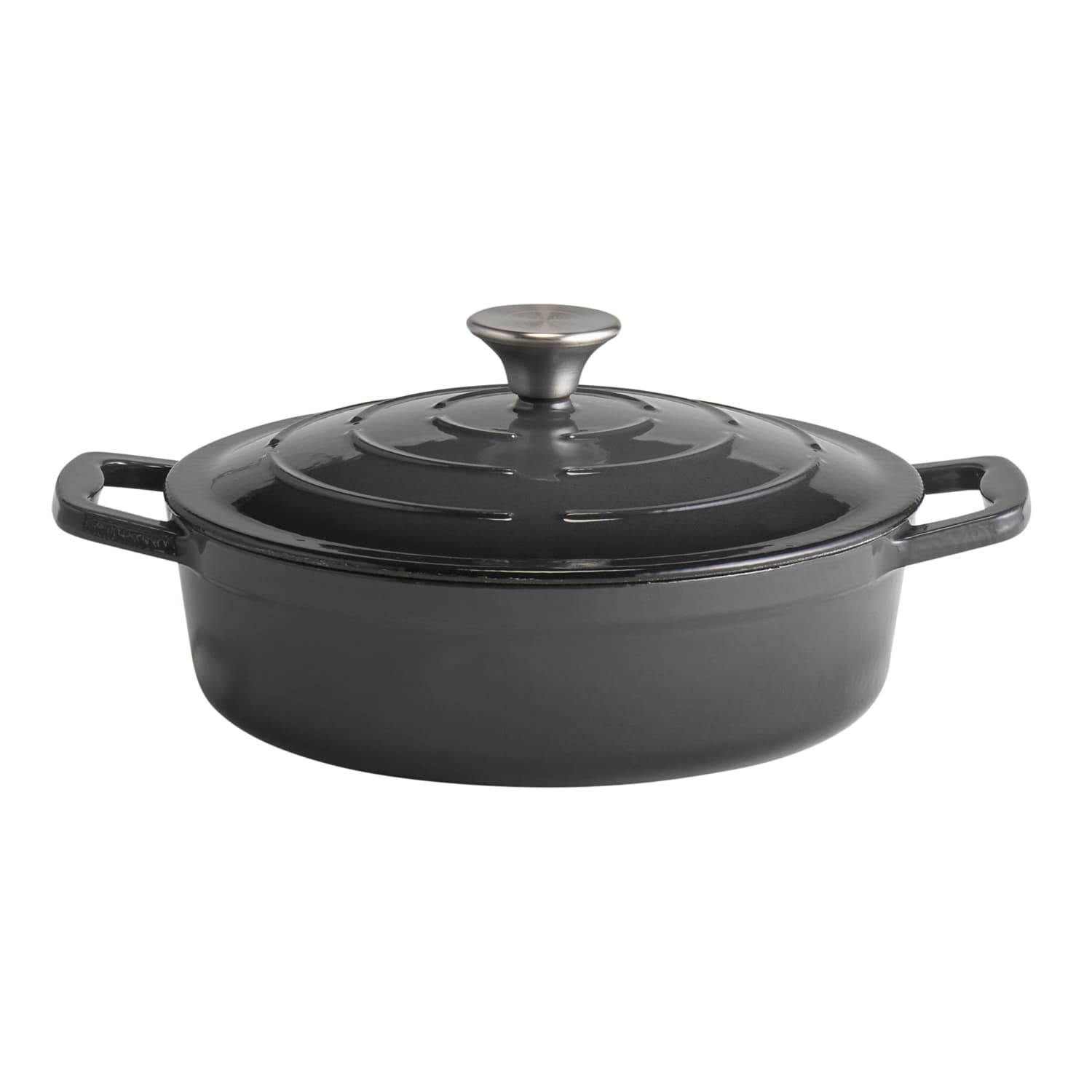 5 Stars roaster fedővel antracit átm. 25 cm, m: 7 cm, 2,5 l