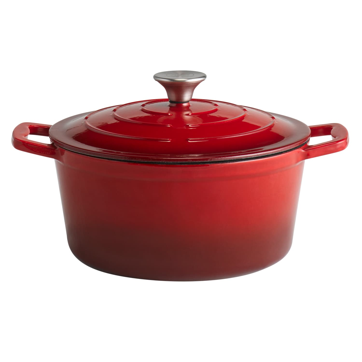 5 Stars cooking kanna fedővel piros átm. 25 cm, m: 11,5 cm, 4 L.