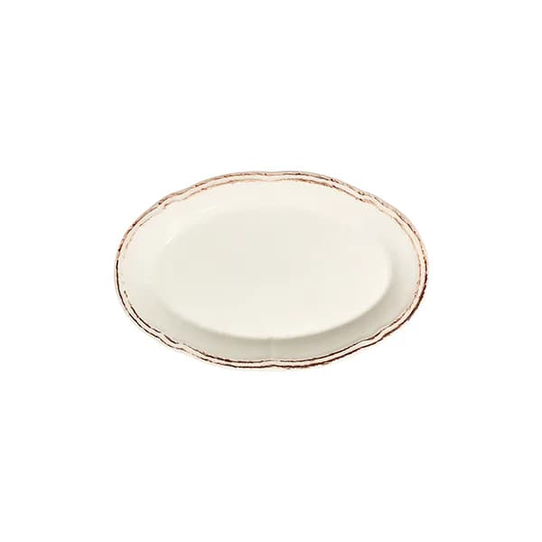 Retro Fulya ovális tálalótál 21 cm