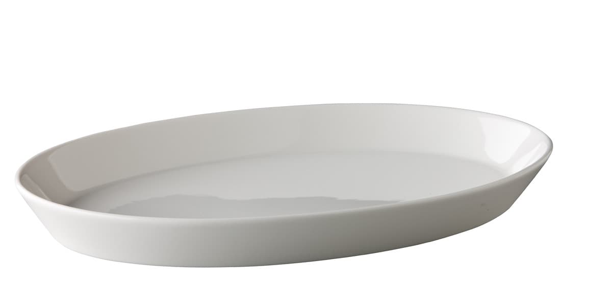 Ovális tányér magasított peremmel 30,5 cm