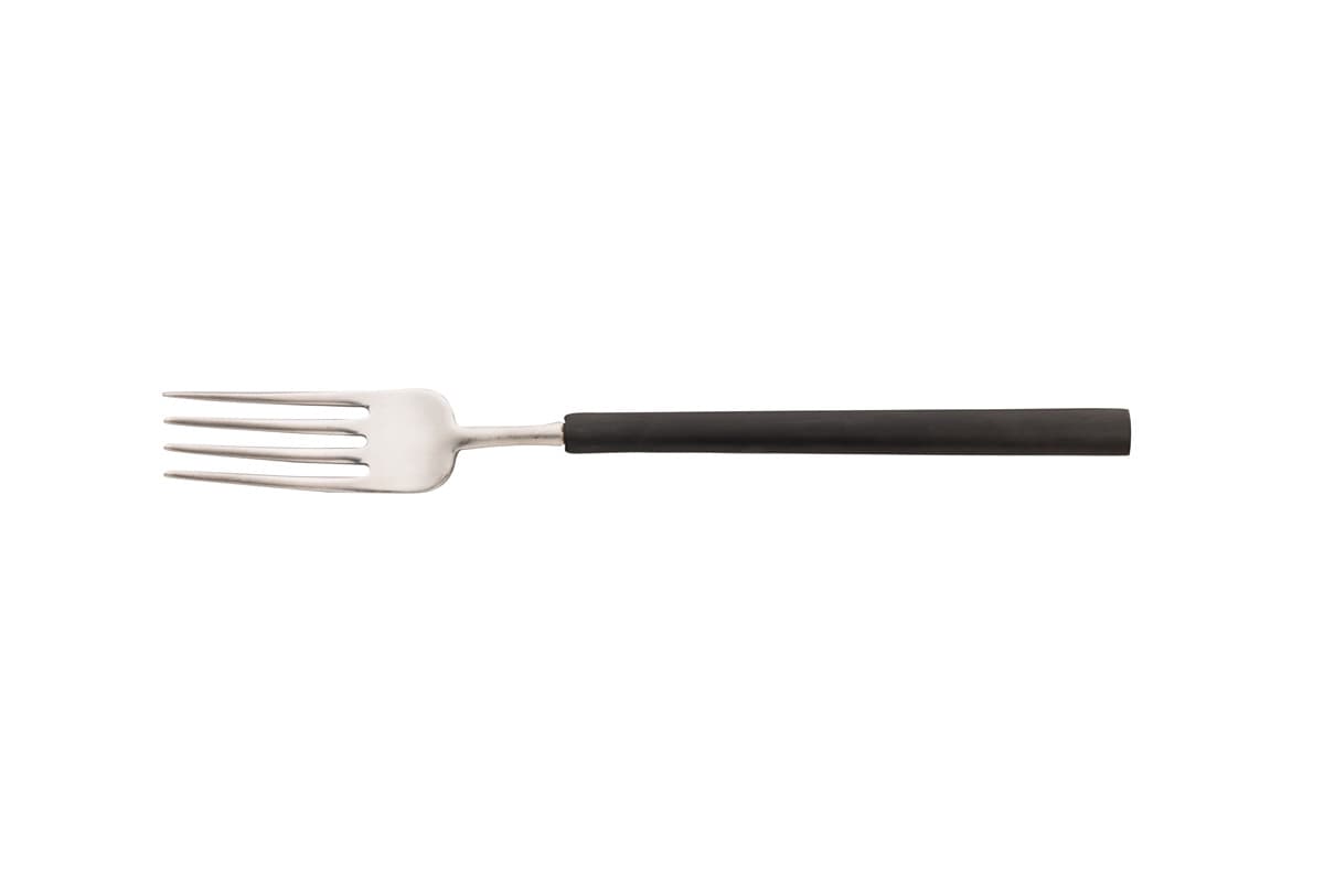 Evővilla 18/10 vintage/alátét fekete 20,4 cm