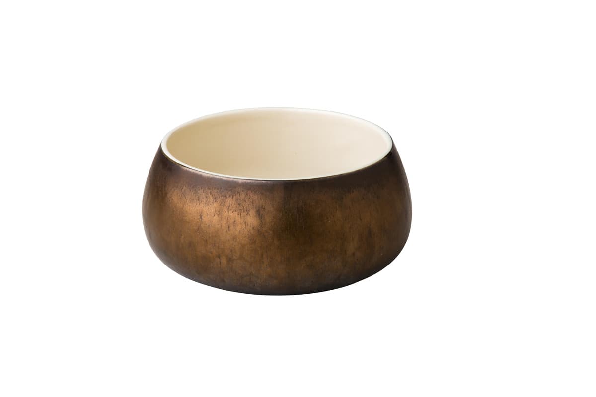 Studio Raw Gold Metallic torony tányér arany / arany metál 15 x 7,5 cm