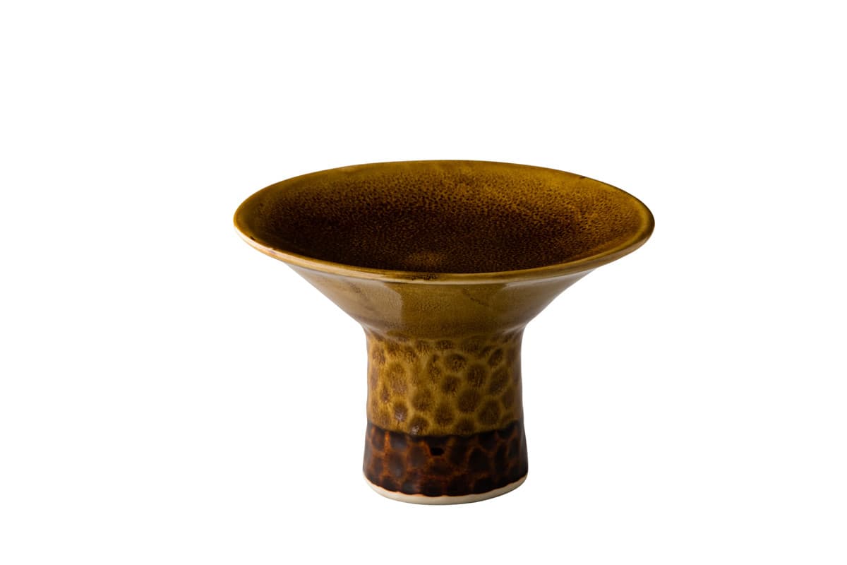Studio Raw Gold Brown torony tányér arany / barna 18 x 11,5 cm
