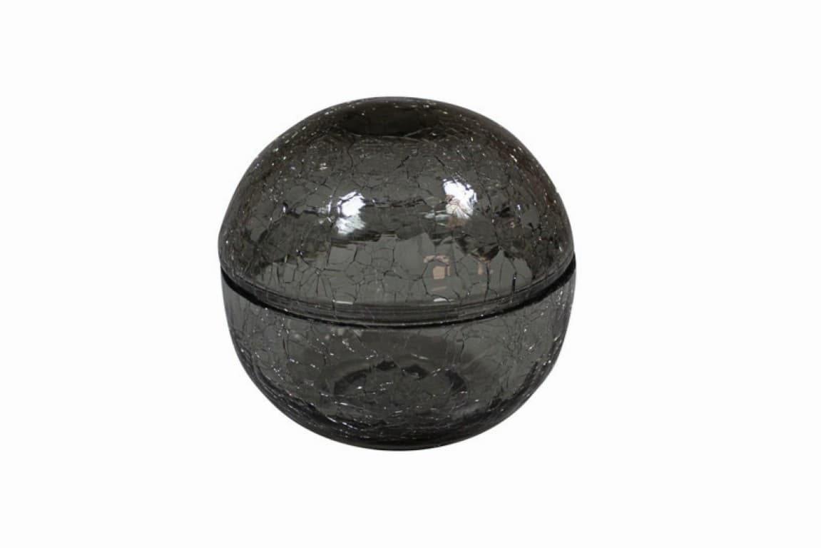 Studio Raw Crackled Glass fedeles tál szürke 12 cm