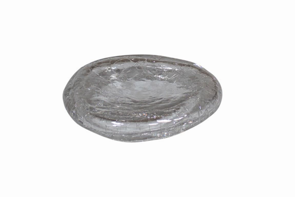 Studio Raw Crackled Glass tányér átlátszó 15,8 x 3,2 cm